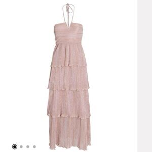 Saylor Rhonda Tiered Maxi Halter Dress